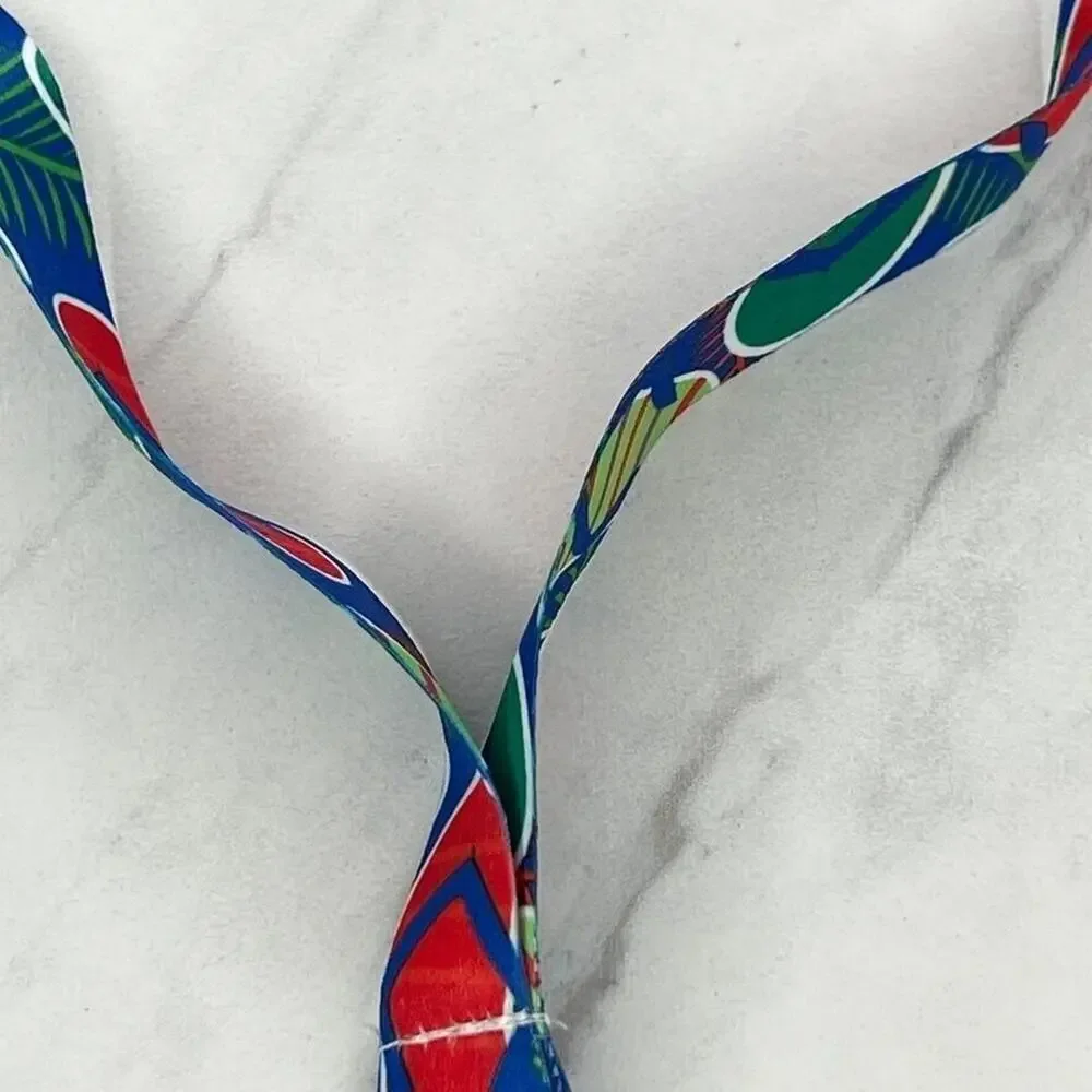Colorful Flip Flop ID Badge Holder Lanyard Necklace